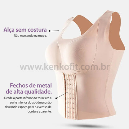 Sutiã Postural com colete Integrado Kenko Fit