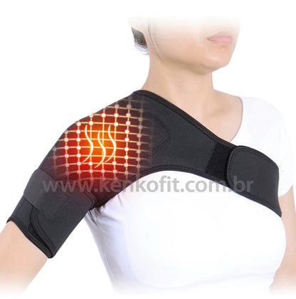 Cinta de Ombro com Aquecimento e Compressão Ajustável Kenko Fit