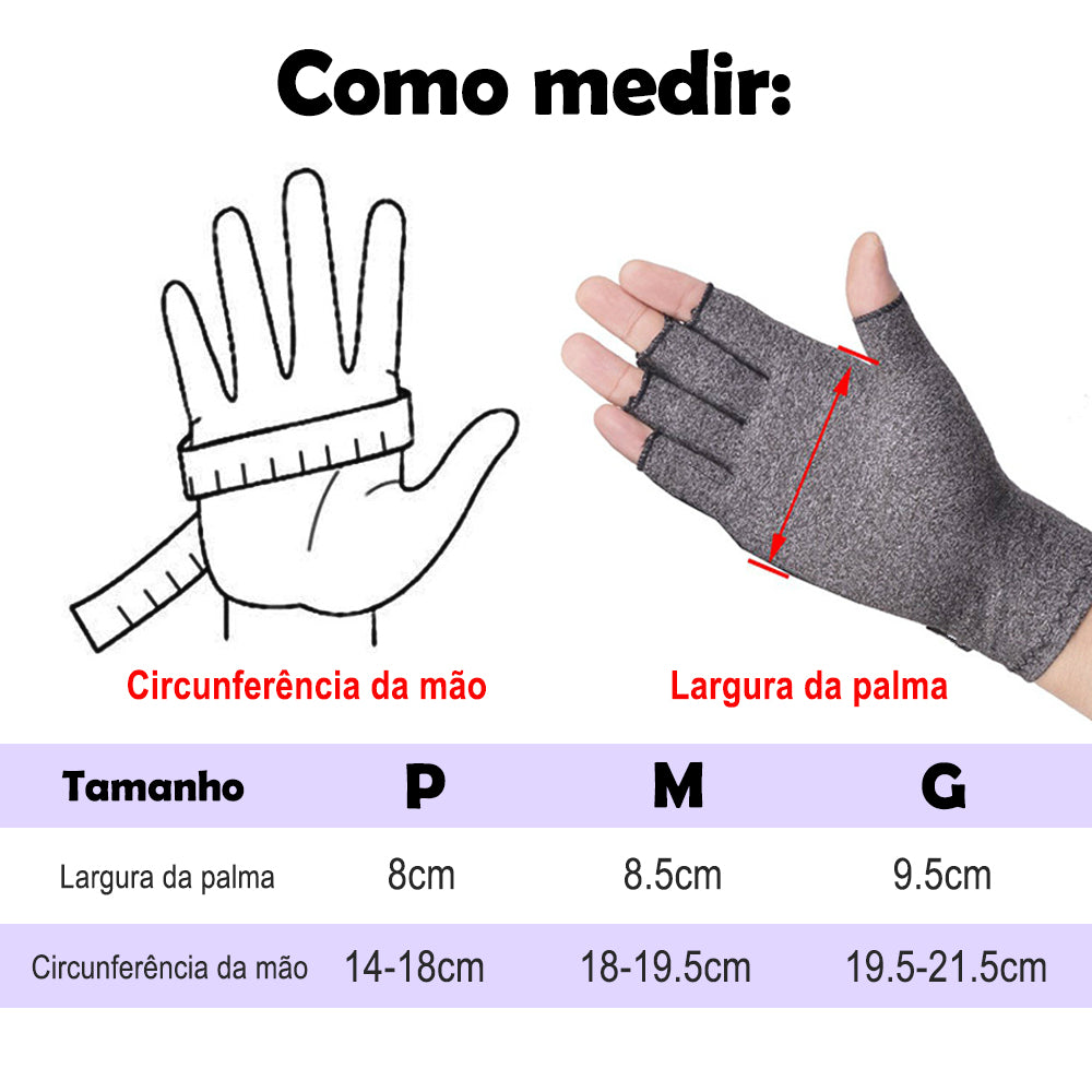 Luvas de Compressão antiderrapante Kenko Fit (par)