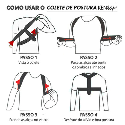 Colete de postura Kenko Fit