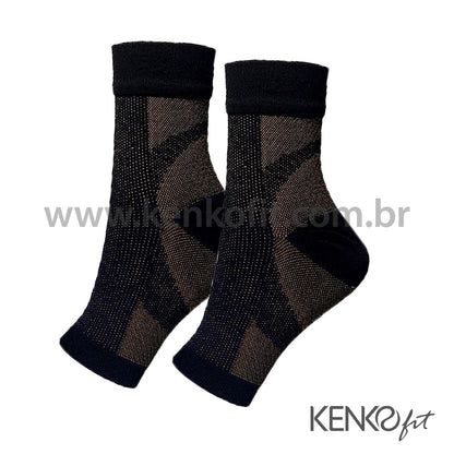 Meias de compressão de tornozelo Kenko Fit - Kit de 3 ou 5 pares em promoção!