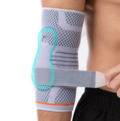 Cotoveleira de Compressão com Dupla Almofada de Gel Ajustável Kenko Fit