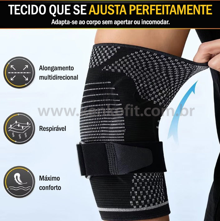 Cotoveleira de Compressão com Dupla Almofada de Gel Ajustável Kenko Fit
