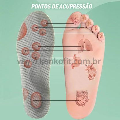 Palmilha de massagem 4D infantil (par)