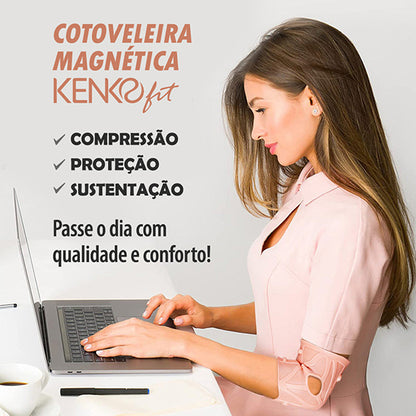 Cotoveleira magnética Kenko Fit - COMPRE 1 PEÇA E LEVE O PAR!