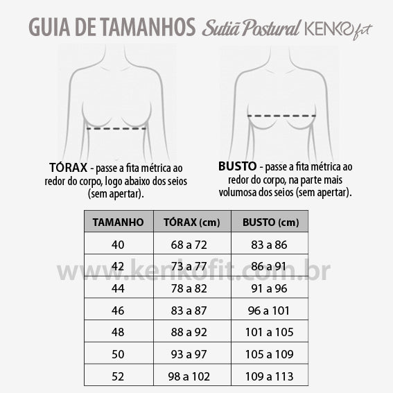 Sutiã Postural Kenko Fit